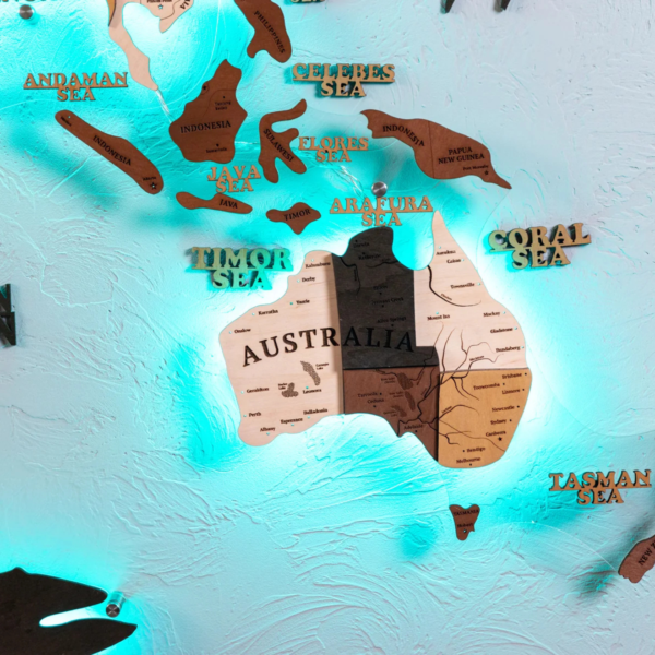 3D LED MULTICOLOR WOODMAP - Image 3