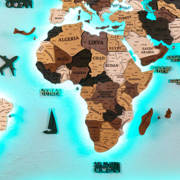 3D LED MULTICOLOR WOODMAP - Image 4